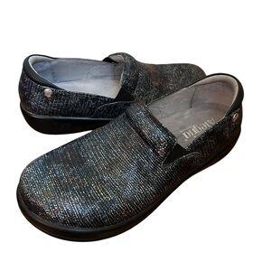 Alegria by PG Lite Keli Glimmer Glam Comfort Clogs US 10 Euro 40 Blue Kel-292